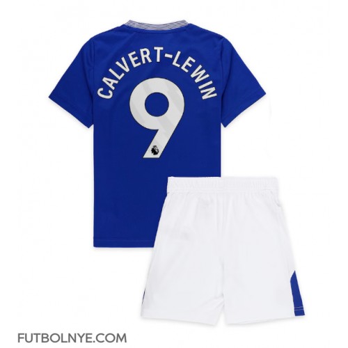 Camiseta Everton Dominic Calvert-Lewin #9 Primera Equipación para niños 2024-25 manga corta (+ pantalones cortos)